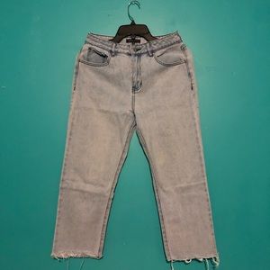 Light vintage Kendal & Kylie crop jeans